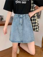 Plain Short Button Women Clothing 1621