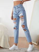   Ripped Women Jeans 829