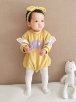 Floral Button Lilac Purple Baby Clothing 3495