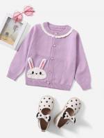 Lilac Purple Round Neck Regular Fit Baby Clothing 9398