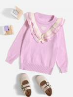 Lilac Purple Heart Long Sleeve Kids Clothing 770