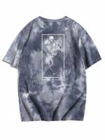 Tie Dye  Lilac Purple Men Tops 747