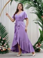  Short Sleeve Wrap Plain Wedding  Special 8050