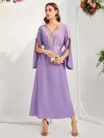 V neck Elegant Colorblock Wedding  Special 865