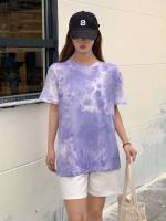 Round Neck Regular Short Sleeve Women T-Shirts 4622