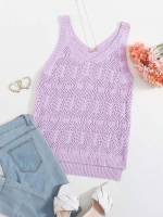  Casual High Low Lilac Purple Women Clothing 941