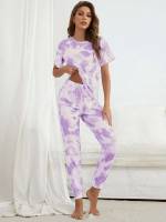 Tie Dye  Casual Women Sleep  Lounge 57