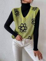 Regular Casual Regular Fit Women Sweater Vests 3992