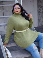   Regular Fit Plus Size Sweaters 4872