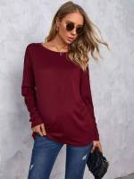  Regular Fit Maroon Plain Baby  Mom 6172