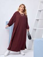  Round Neck Long Chain Women Plus Clothing 2255