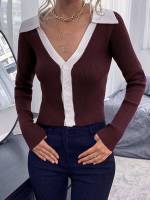  Long Sleeve Slim Fit Women Cardigans 5855