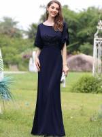  Boat Neck Regular Fit Plain Women Dresses 7107