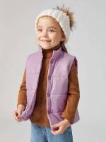 Regular Regular Fit Casual Plain Toddler Girl Winter Coats 6107