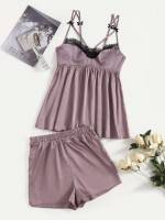 Sleeveless  Spaghetti Strap Underwear  Sleepwear 878