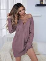  Casual Long Sleeve Mini Women Knitwear 949