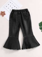  Ruffle Hem Plain Baby Denim 8994