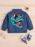  Medium Wash Cartoon Long Sleeve Baby  Mom 2843