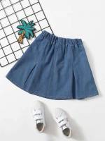 Plain Short Girls Denim Skirts 88