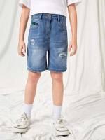 Regular Fit Plain Boys Denim 7578