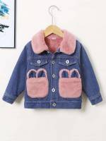  Collar Medium Wash Long Sleeve Toddler Girls Clothing 570