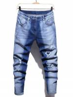  Plain  Men Jeans 4502