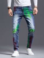 Pocket Graphic Men Denim 4253