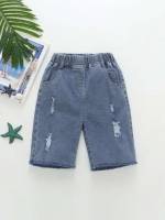 Plain  Toddler Boy Denim Shorts 822