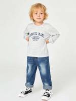 Button Long Regular Fit Toddler Boys Clothing 9576