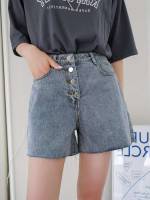   Pocket Women Denim Shorts 1735