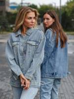 Long Sleeve Plain Women Denim Jackets  Coats 3582