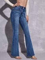  Plain Regular Fit Women Denim 7547