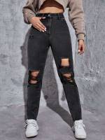  Plain Regular Fit Women Denim 1160