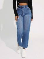  Cropped Medium Wash Women Clothing 2117