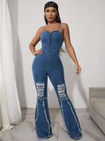  Sleeveless Regular Fit Women Denim 7525