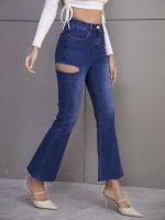 Regular Fit  Plain Women Denim 548