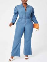  Regular Fit Medium Wash Plus Size Denim 4335