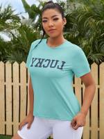 Regular Round Neck Short Sleeve Sports 6312