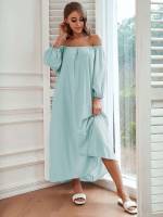 Off the Shoulder Royal Women Nightgowns  Sleepshirts 671