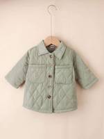  Long Long Sleeve Plain Baby Coats 7508