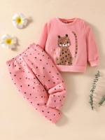 Long Sleeve Letter Regular Fit Baby  Mom 962