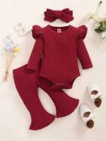  Plain Casual Baby Clothing 2607