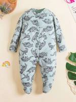  Mint Green All Over Print Baby Clothing 3715