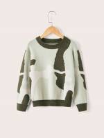  Regular Colorblock Boys Sweaters 4858