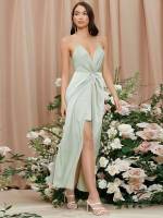 Plain Long Backless Wedding  Special 5562