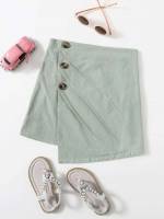 Plain Dressy Short Girls Clothing 9696