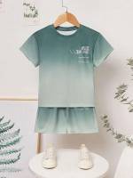  Mint Green Ombre Regular Fit Toddler Boys Clothing 1858