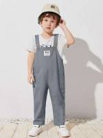 Button Straps Regular Fit Toddler Boys Clothing 3028