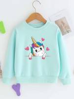  Long Sleeve Regular Fit Cartoon Toddler Girls Clothing 671