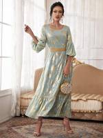  Three Quarter Length Sleeve Mint Green Arabian Wear 205